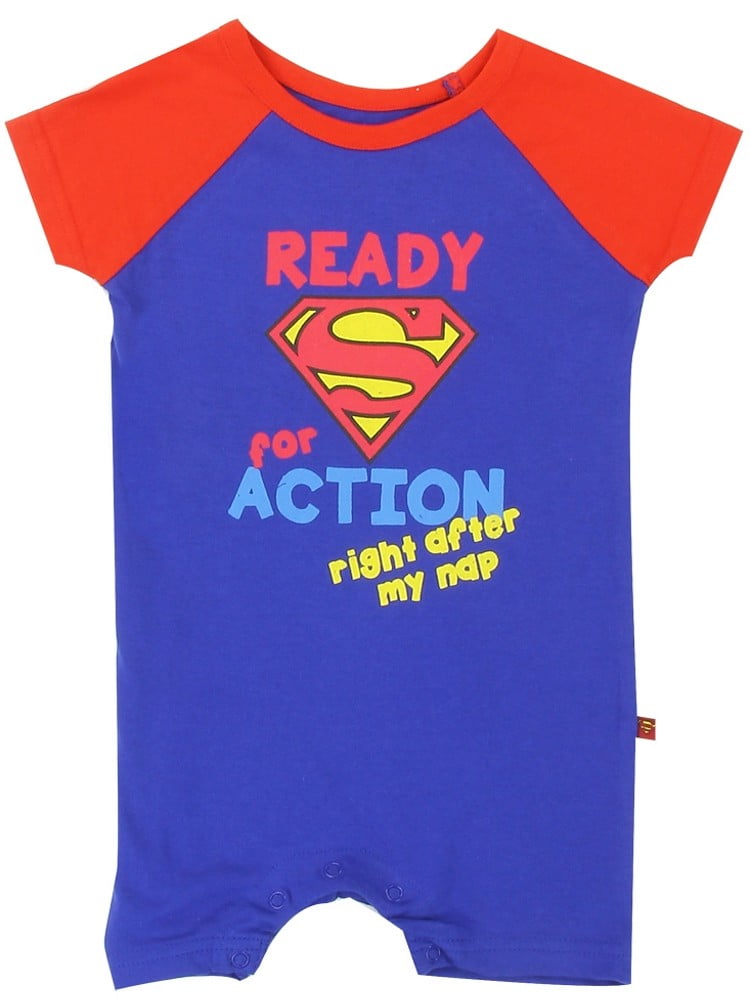 superman romper baby