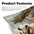 thumbnail image 2 of Rhinoceros Chair Pillow Covers Set with Velvet Material, Unique Patterns, 16x16, 18x18, 20x20 Inches, 2 Items Included for Throw Pillows, Pillow Inserts, 2 of 6