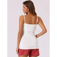 thumbnail image 4 of SMZ Womens Camisole Tops with Built in Bra Slim Fit Adjustable Spaghetti Strap Scoop Neck Tank Top, 4 of 5