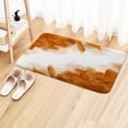 thumbnail image 5 of Orange and Gold Marble Bath Mat for Bathroom, Modern Abstract Burnt Orange Brown White Floor Rugs Mats Non Slip Cute Ombre Bathroom Decor Accessories 17X29 Inches Kitchen Bedroom Indoor, 5 of 7