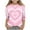 Watermelon Red, variant on LckLvx Girls Tie Dye T Shirts Long Sleeve Heart Graphic Valentine Tee Tops 3/4 Sleeve Crewneck Blouses