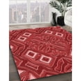 thumbnail image 3 of Ahgly Company Machine Washable Indoor Rectangle Transitional Red Area Rugs, 5' x 7', 3 of 7