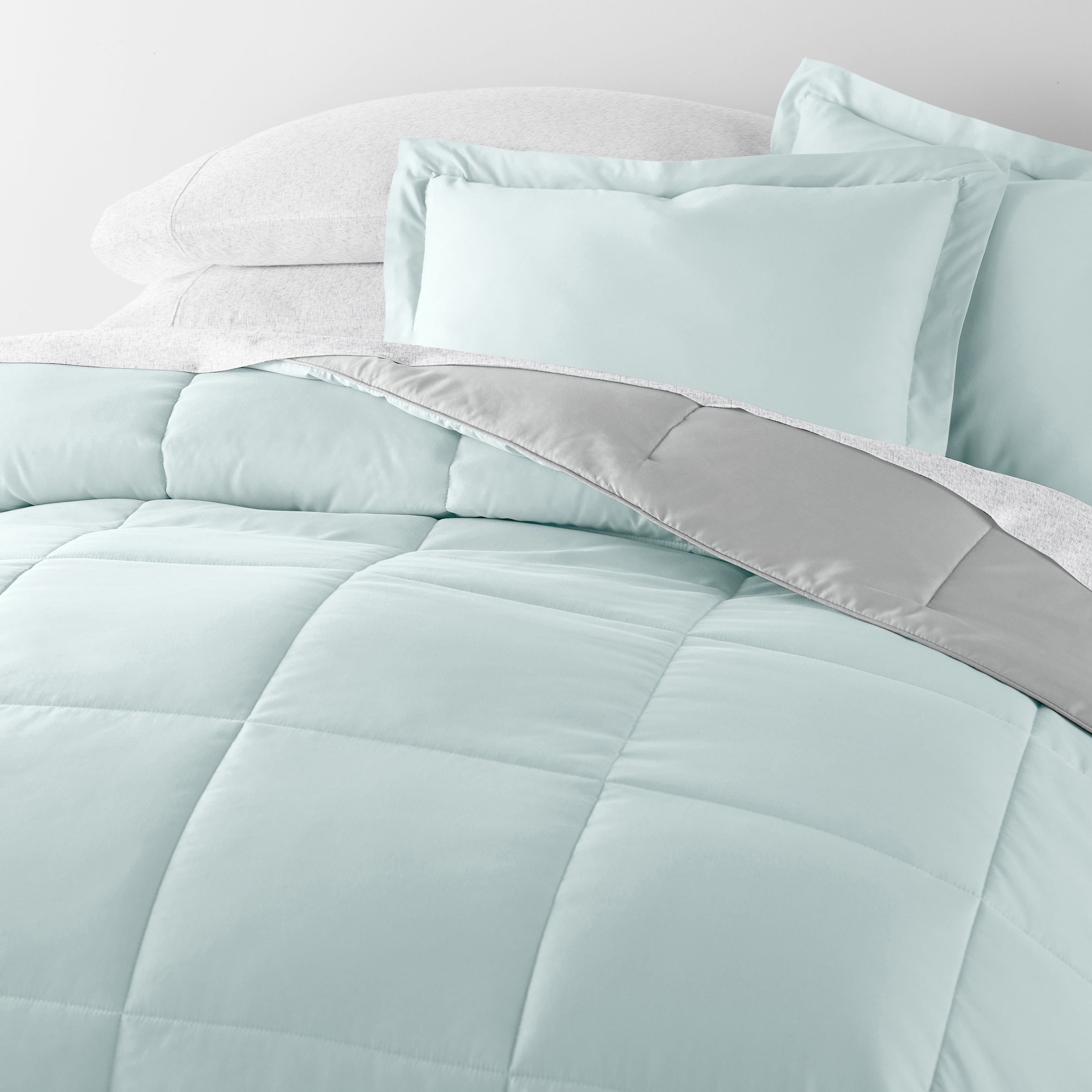 Chambray Aqua / Light Gray