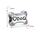 thumbnail image 3 of Bling Jewelry Womens Sterling Silver Dog Bone Pink CZ Heart Charm Bead Bracelet Puppy Pet Theme, 3 of 3
