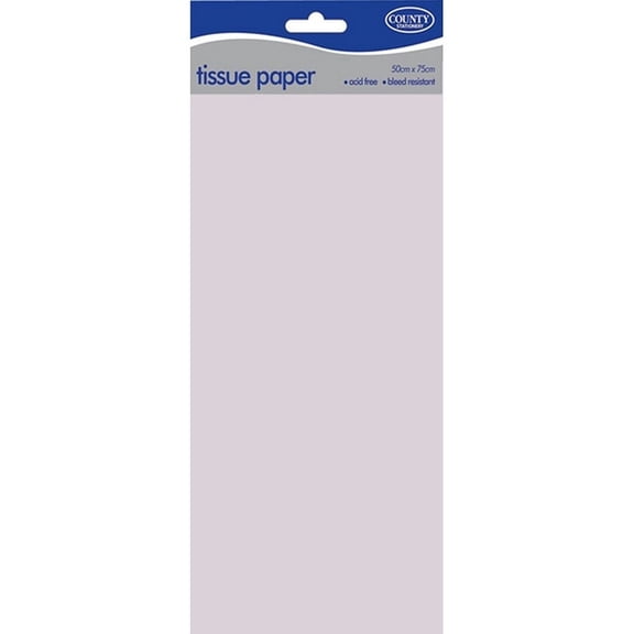 County 10 Sheets Plain Tissue Paper Pack Of 36 Assorted