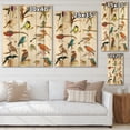 thumbnail image 4 of Designart 'Vital Colored Birds Plancard' Traditional Print on Natural Pine Wood, 4 of 5