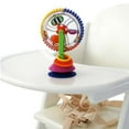 thumbnail image 3 of Cochecito de bebé con rueda de la fortuna giratoria de tres colores, juguete educativo para la primera infancia, 3 of 4