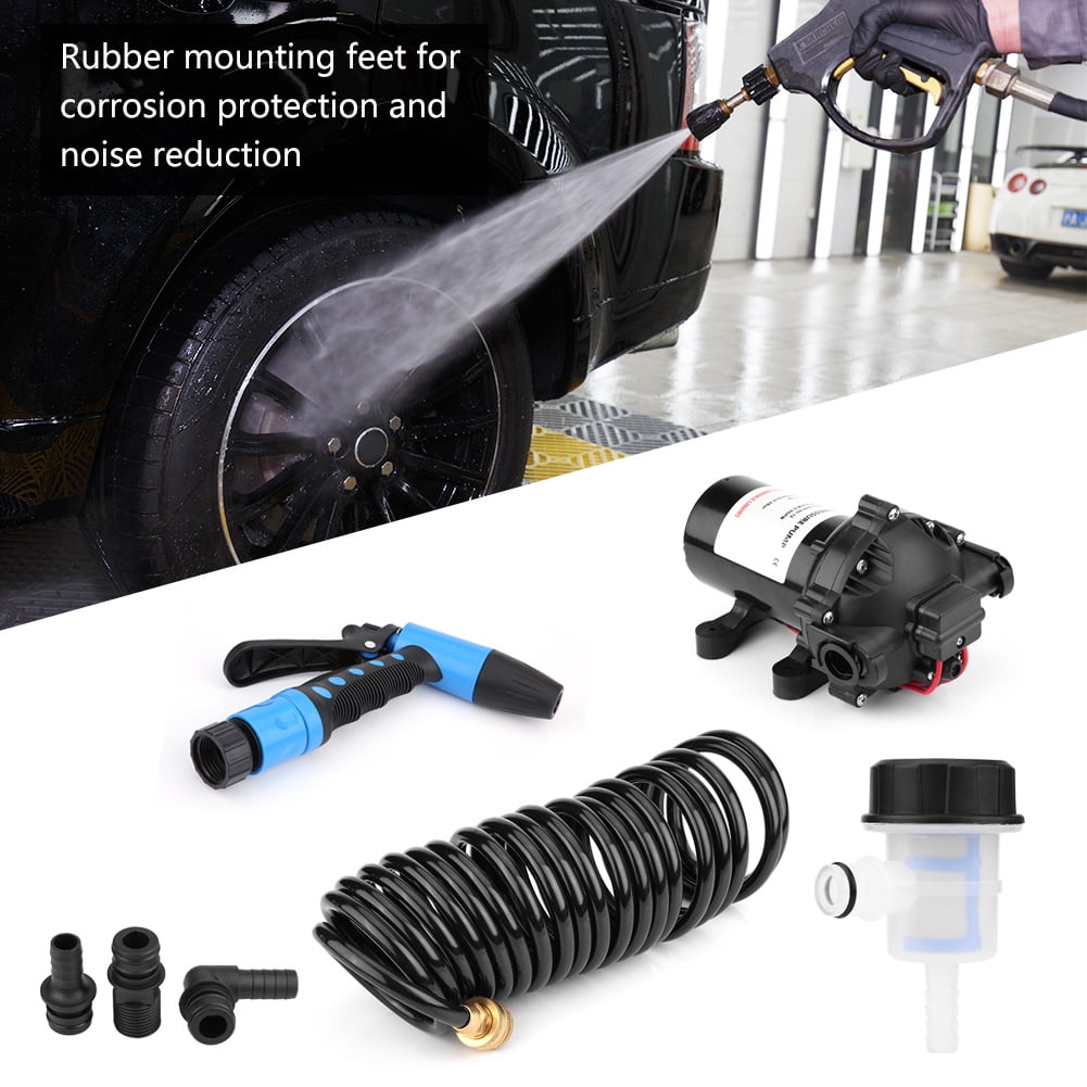 Car 12V 5.5GPM 70PSI High Pressure Washdown Deck Wash Pump Kit