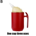 thumbnail image 5 of Adult Sippy Cup for Elderly Spill Proof with Straw, Elderly Water Cup, Nursing Cup with Handle Steel Dysphagia Cup Feeding & Spill Drinking Lid, Cup for Stainless MHWY, 5 of 10