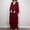 Wine, variant on Dolkfu Maxi Womens Fall&Winter Dresses V-Neck Minimalist Long Sleeve Black Shift Dresses Knitted Fabric Vintage Finish Solid Dresses Black,Free Size
