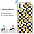 thumbnail image 4 of Trippy Check Smiley Case Compatible with iPhone 12,Aesthetic Art Design TPU Bumper Cover Case, 4 of 6