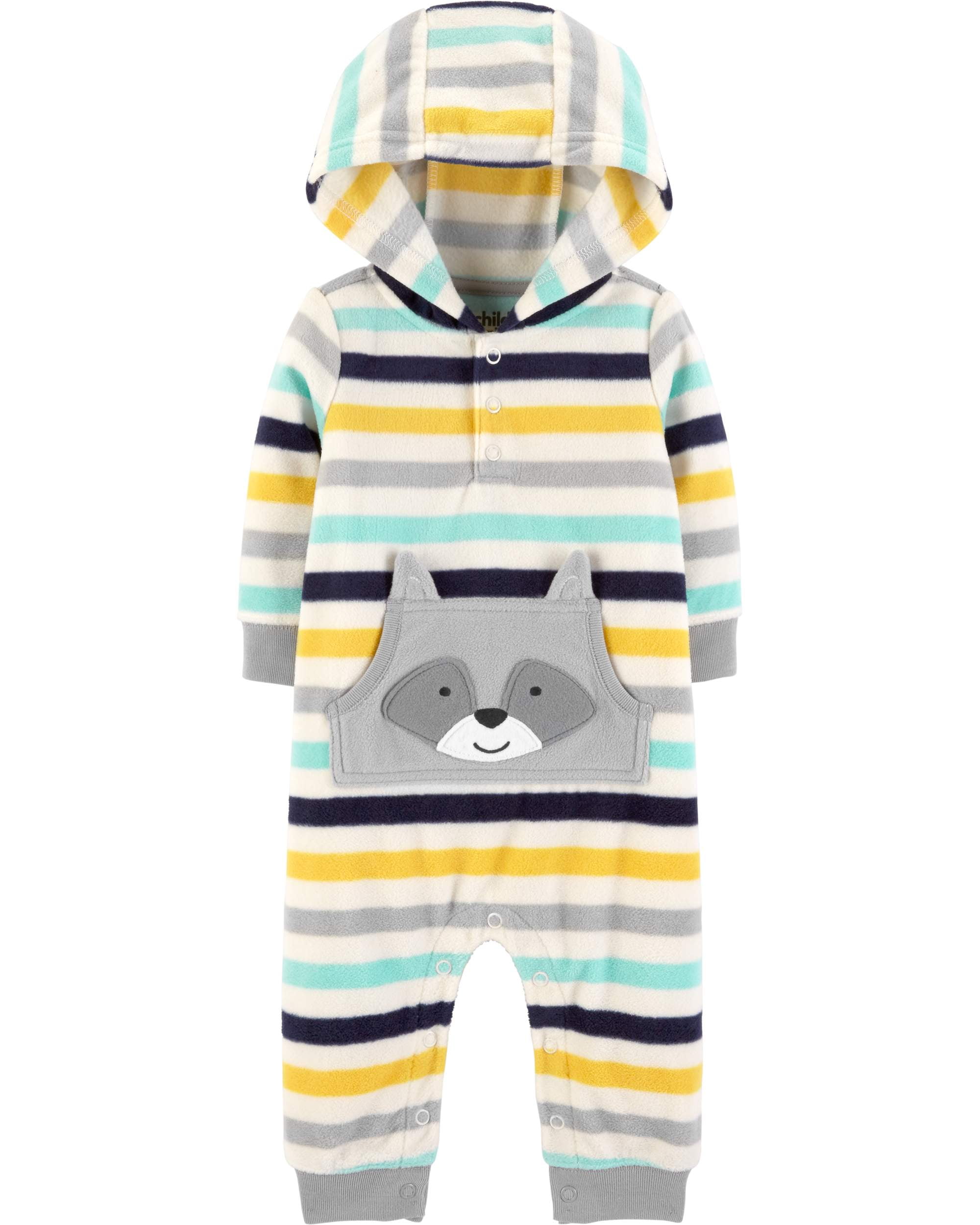 fleece romper baby boy
