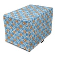 thumbnail image 1 of Retro Dog Crate Cover, Grungy Design of Argyle Inspired Pattern Classic Checkered Scenery, Easy to Use Pet Kennel Cover for Medium Large Dogs, 35" x 23" x 27", Blue Pale Blue, by Ambesonne, 1 of 6