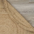thumbnail image 5 of Ox Bay Cora 4' Round Brown Hand-Braided Natural Jute Indoor Area Rug, 5 of 9