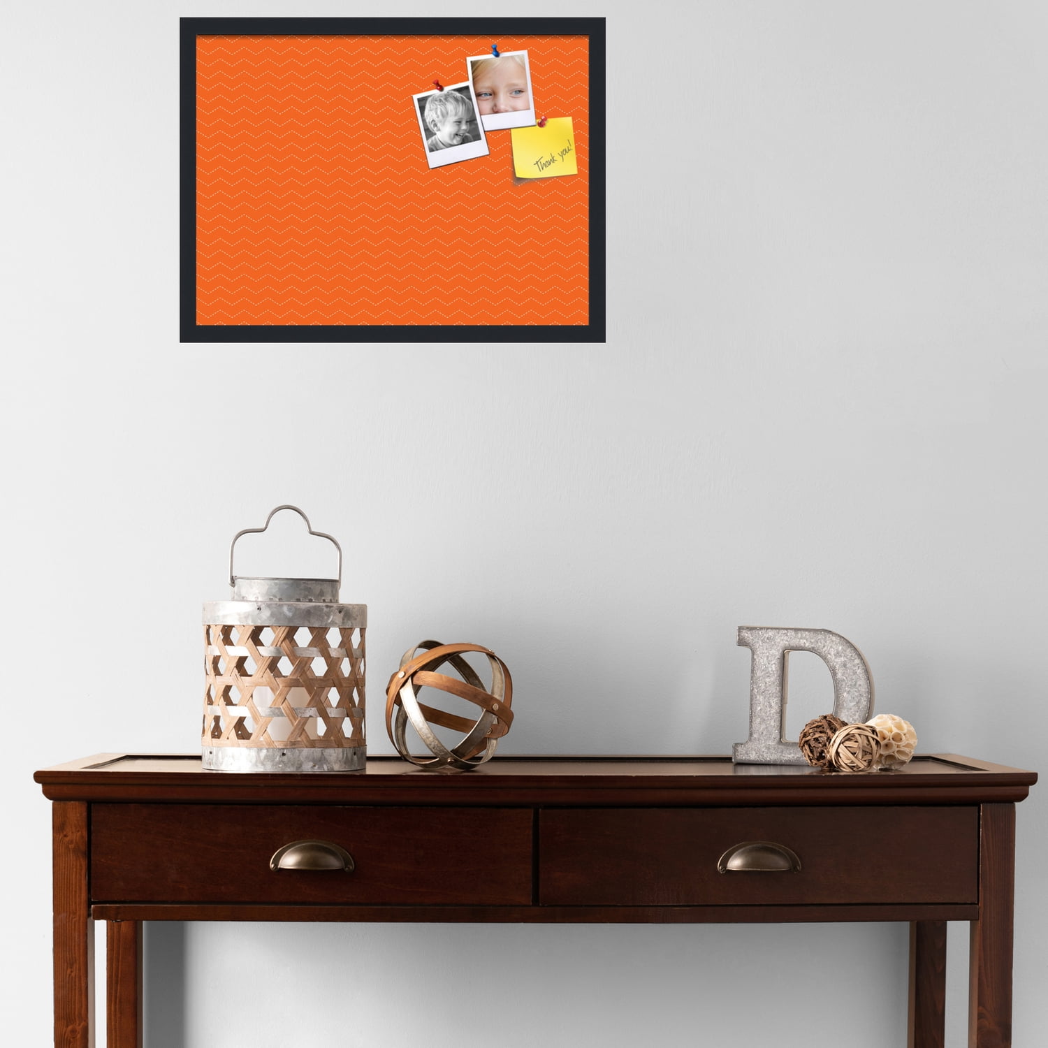 PinPix ArtToFrames 21x15 Custom Cork Bulletin Board    Poster Board Has a Fabric Style Canvas Finish, Framed in Satin Black (PinPix-517)