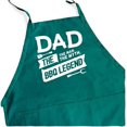 thumbnail image 1 of ApronMen, BBQ Apron For Men - Dad. The Man. The Myth. - 100% Cotton Funny Cooking Aprons For Men with Pockets - Teal Color, 1 of 5