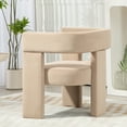 thumbnail image 2 of Finnhomy Modern Velvet Barrel Dining Chairs, Set of 1, 2 of 6