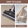 thumbnail image 4 of QiCaiJia Kitchen Rugs Mat Non Slip Washable, Super Absorbent Kitchen Mats for Floor, Rubber Backing Soft Braided Standing Floor Mats Sink Mat Runner Rug, 17"x59" Brown, 4 of 5