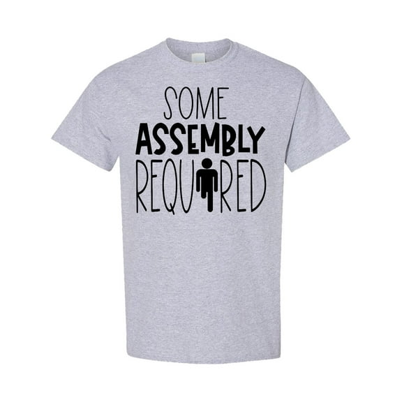 Inktastic Some Assembly Required Right Leg Amputee T-Shirt
