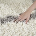 thumbnail image 5 of Hawthorne Collection Modern White Ivory Shag Rug, 5 of 5