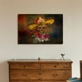 thumbnail image 2 of wall26 - Canvas Print Wall Art - Day of The Dead (Dia De Los Muertos) Themed Skull with a Hat and Flowers - Gallery Wrap Modern Home Art | Ready to Hang - 24x36 inches, 2 of 4