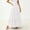*White, variant on Binmer Women's Elastic High Waist Tiered Flowy Maxi Skirt,Casual A Line Long Swing Skirt Army Green,Women's Plus L