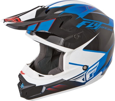 Fly Racing Kinetic Impulse MX motocross helmet matte white adult small 73-3361S 