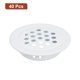 thumbnail image 3 of 29mm (1-1/8") Rejilla de Ventilación Circular Sofito 40 Uds de Rejilla de Aire de Acero Inoxidable con Orificio de Malla Redonda para Cocina Baño Armario Blanco, 3 of 5