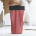 thumbnail image 6 of Fuzoiu Stripes Red White Print Stainless Steel Travel Mug,Vacuum Insulated Coffee Travel Mug,Reusable Coffee Cup for Hot and Cold, 6 of 8