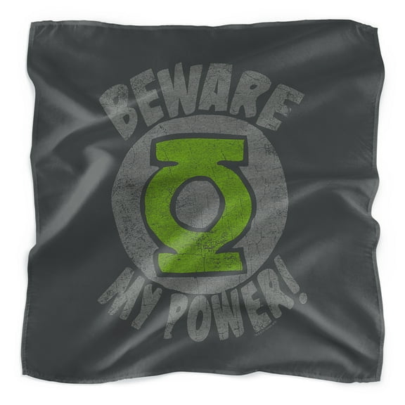 Green Lantern Beware Bandana (21 in x 21 in)