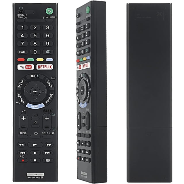 Universal Sony RMT-TX300E TV Remote Control Factory Original for Sony-TVs, for All Sony 4K UHD LED LCD HD Smart TVs with Netflix & YouTube Buttons (No Voice Control)