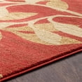 thumbnail image 5 of Surya Riley RLY-5011 24x89" Runner Traditional Fabric Rug in Burgundy Red/Tan, 5 of 6