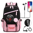 thumbnail image 1 of Mochila Stranger Things Hellfire Club, bolso de estudiante, bolso escolar de viaje, regalo para mujeres y niñas, 1 of 2