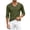 Army Green, variant on Men's Long Sleeve V-Neck T-Shirt Soft Breathable Basic Tee Everyday Casual Top