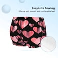 thumbnail image 2 of Rocae Hearts for Girls' Cotton Boxer Briefs, Soft Mid-rise Panties-X-Small, 2 of 5