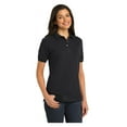 thumbnail image 4 of Port Authority Women's Heavyweight Cotton Pique Classic Fit Polo Shirt Black Medium, 4 of 4