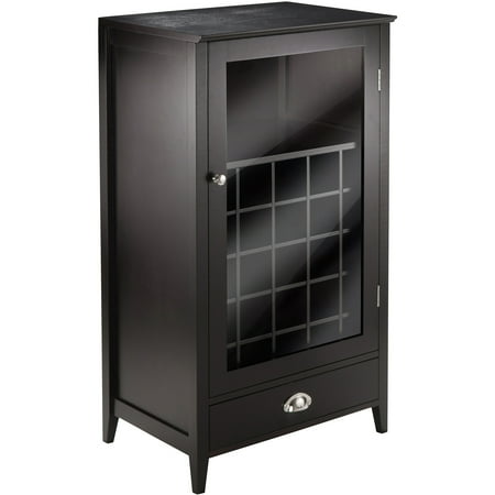 - Winsome Wood Bordeaux 25-Bottle Modular Wine Cabinet, Espresso Finish
