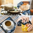 thumbnail image 4 of Pioneer Flower Kitchen Oven Mitt and Pot Holder Sets 2 Pcs for Baking, Cooking and Grilling, Heat Resistant Up To 392 °F, 4 of 7
