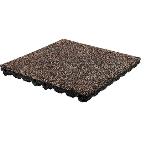 Elevate Rubber Tiles - 2" High Density Interlocking Shock Absorbent Safety Tiles for Playgrounds, and Exercise Equipment - 20" X 20" (1 Tile - 2.7 Sq. Ft., Brown)