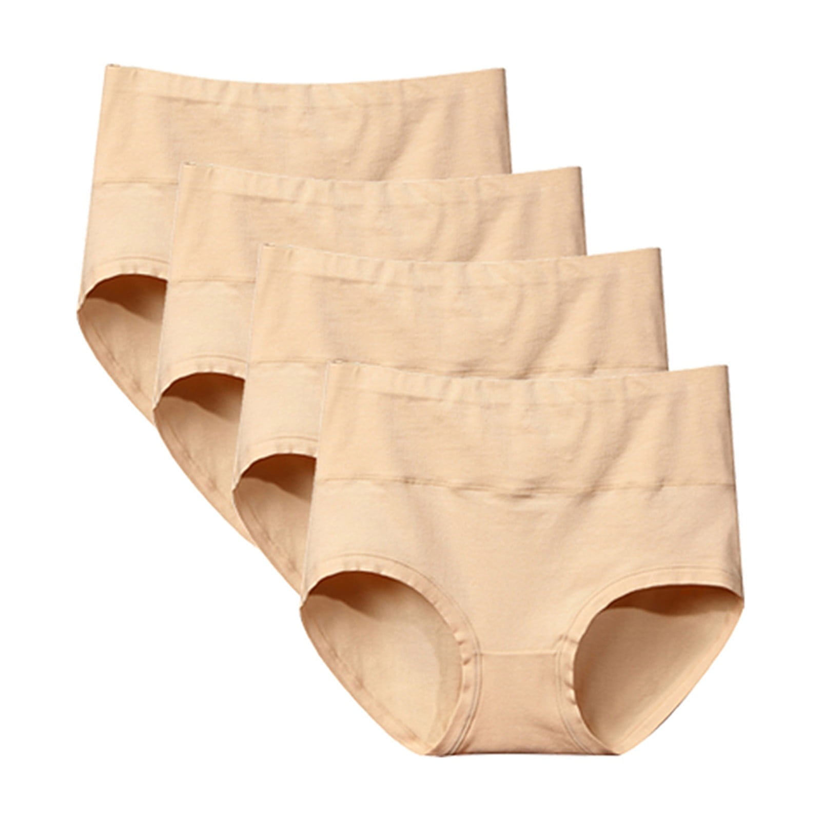 Aayomet Culottes pour Femmes Sans Couture Lot de 4 Culottes (Beige, TG)