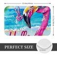 thumbnail image 2 of Pofeuu Tropical Flamingo Summer Print Flannel Doormats Rug16"x24"Rug Washable Doormats Indoor Outdoor Rugs for Layered Front Door Mats, Porch, Kitchen, Entryway, 2 of 7