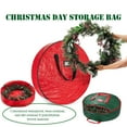 thumbnail image 5 of Sac de Rangement pour Couronne de Mode, Sac de Rangement Portable Anti-Salissures pour Guirlande de Noël pour Extérieur (Rouge, 60 x 18cm), 5 of 5