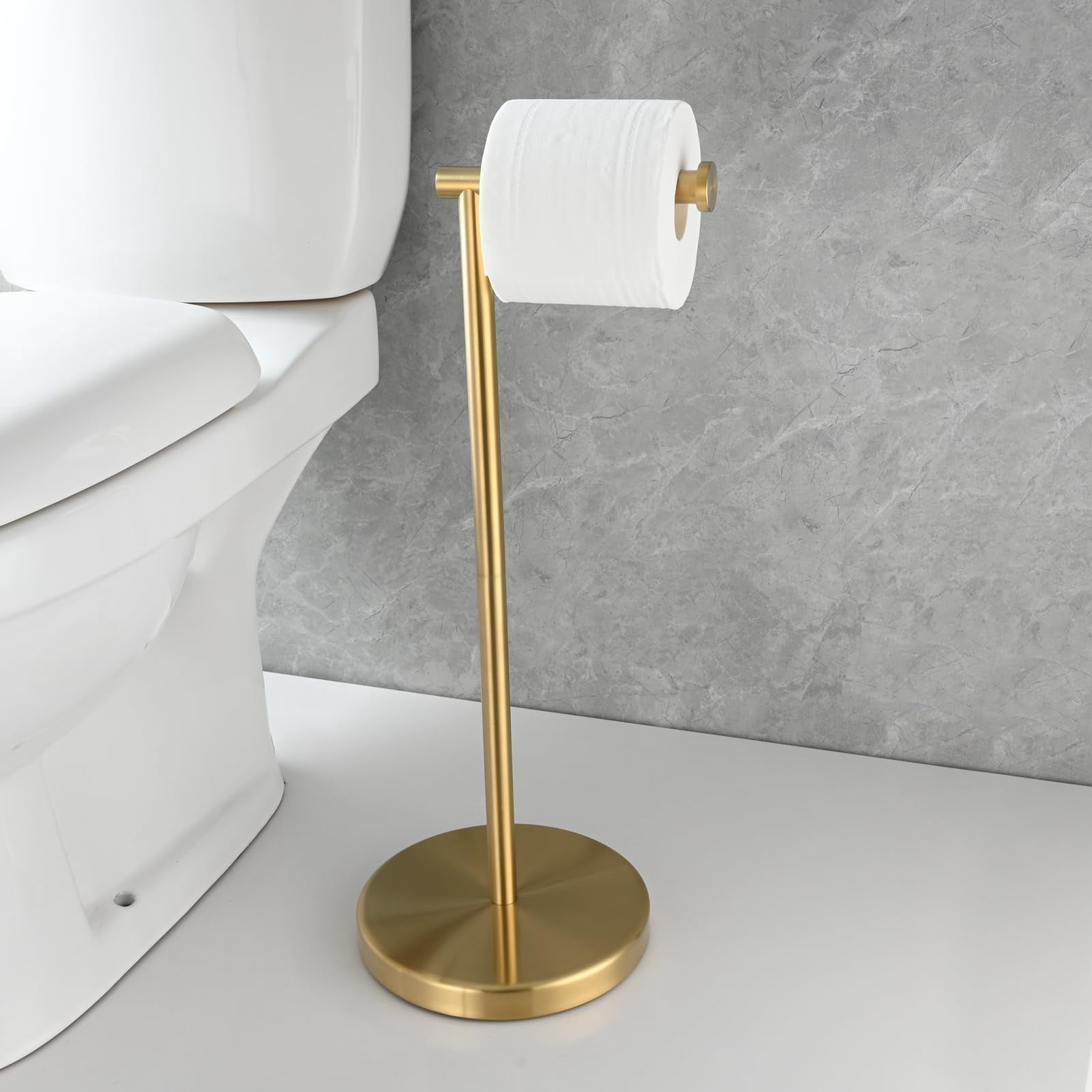 Brushed Nickel Toilet Paper Stand, Toilet Paper Holder Brushed Nickel
