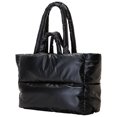 thumbnail image 2 of Bolso Elegante Y Hinchado para Mujer Bolso Con Asa Superior Y Acolchado Suave para Viajes Compras (negro), 2 of 8