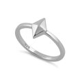 thumbnail image 1 of 925 Argent Sterling Platine Plaqué Diamant Forme Femmes Bague, 1 of 2