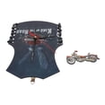thumbnail image 1 of Chaleco de motocicleta con campana colgante para colgar en la ventana, reloj, accesorios, manualidades para el hogar, 1 of 10