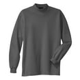 thumbnail image 5 of Mafoose Men Interlock Knit Mock Male Turtleneck Sweaters Steel Grey S, 5 of 6
