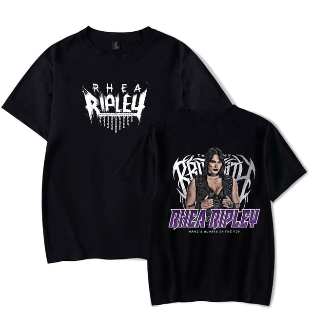 Rhea Ripley Merch T-Shirt Unisex Casual Crewneck Short Sleeve Fashion Tee