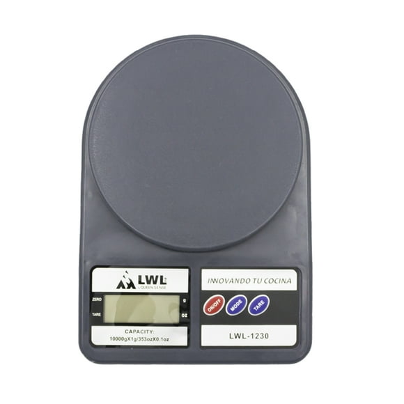 Báscula Digital Gramera 10kg Cocina Repostería Precisión Color Gris