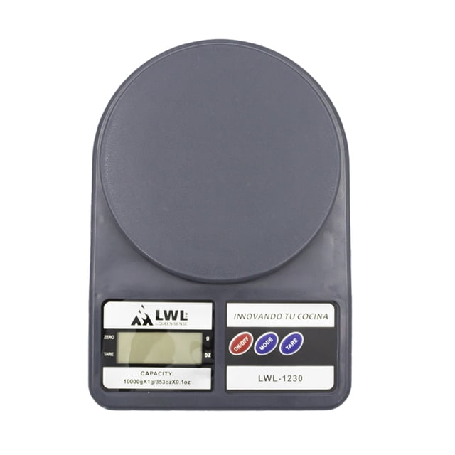 Báscula Digital Gramera 10kg Cocina Repostería Precisión Color Gris